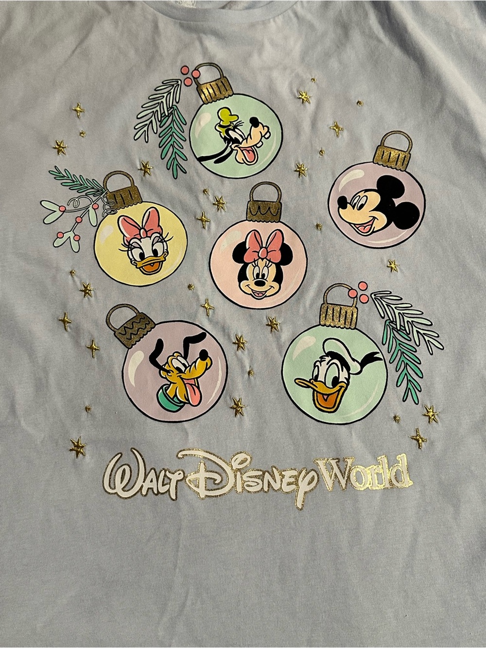 NWT Disney Parks Christmas T Shirt Walt Disney World XL